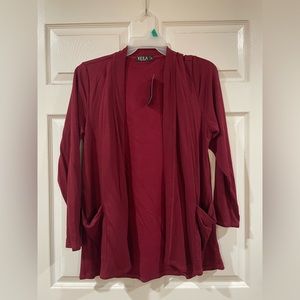 NWT burgundy cardigan